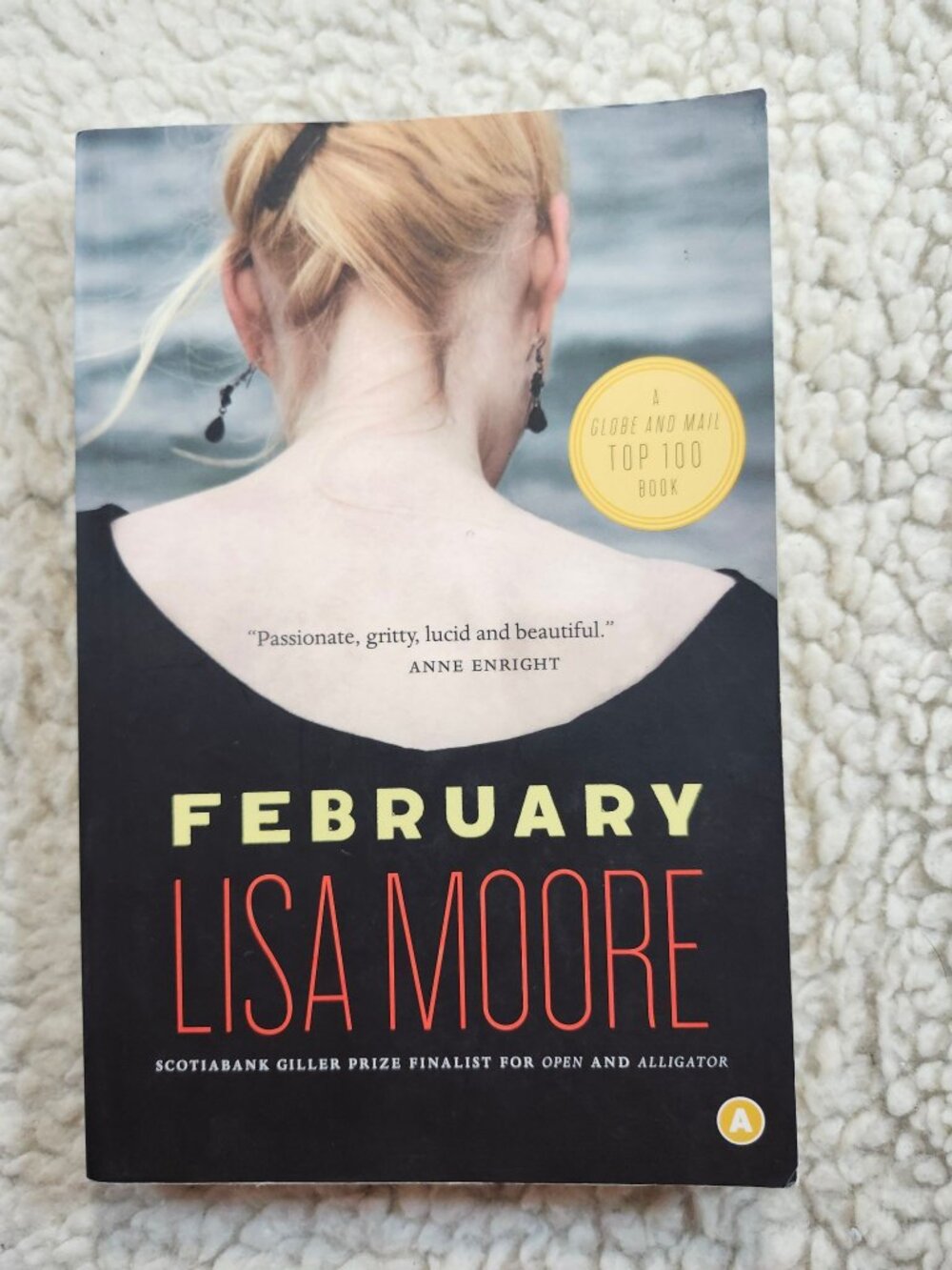 February Lisa Moore Paperback Anansi Fiction Novel 2010 Used Marked Edge Good